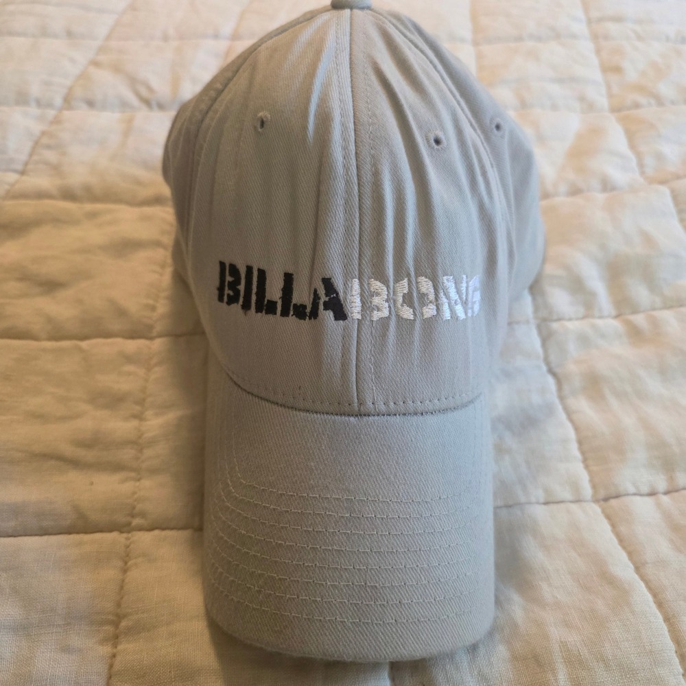 Billabong Baseball Cap Unisex OS Tan Excellent Flexfit Embroidered Surf Hat